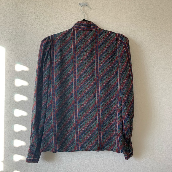 Vintage Mock Neck Blouse - Picture 4 of 5